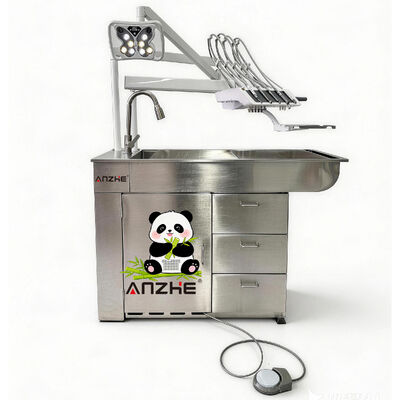 Good price 5 Best Professional Veterinary Dental Treatment Unit with Silent 32L Air Compressor All-in-One Dental Workstation for Pet Clinic online