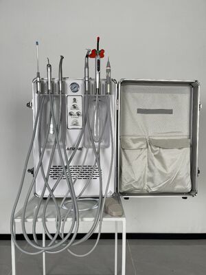 Good price Veterinary Portable Dental Unit Suitcase Type | Animal Dental Equipment with Oil-Free Air Compressor Ultrasonic Scaler Suction System LED Curing Light Factory Direct online