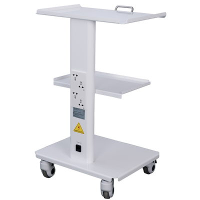 Durable 3-Tier Dental Mobile Cart | Cold Rolled Steel Rolling Instrument Trolley for Clinics, Labs & Dental Training | Factory Direct