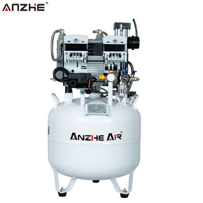Medical Grade 40L Silent Oil-Free Dental Air Compressor with Dryer 850W Low Noise Air Supply System for Dental Clinics
