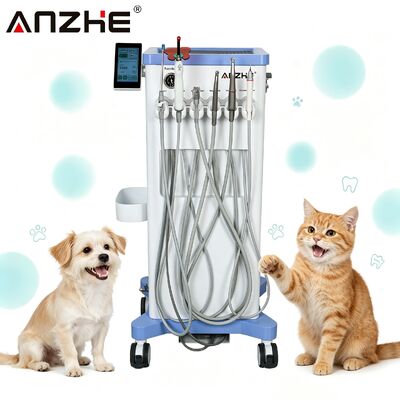 ANZHE Veterinary Mobile Dental Unit 550W All-in-One Integrated Pet Dental Workstation with 58dB Ultra-Quiet Operation