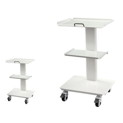3 Layer Dental Mobile Instrument Cart with Built-in Socket and Brake Caster for Dental Clinics