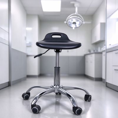 ESD Dental Stool with Static Control Adjustable Height and Conductive Casters for Dental Clinics