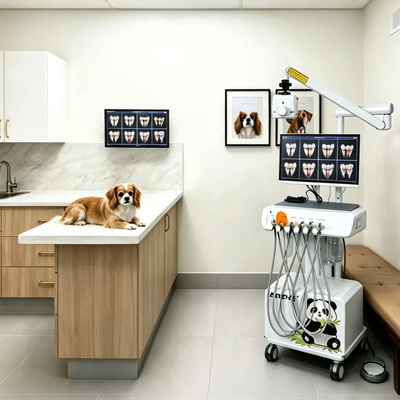 All In One Veterinary Dental Workstation with Portable X Ray Digital Sensor and Intraoral Camera for Pet Hospital