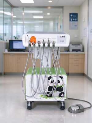 Compact Pet Dental Treatment Trolley Machine With Ultrasonic Scaler Handpieces for Veterinary Use